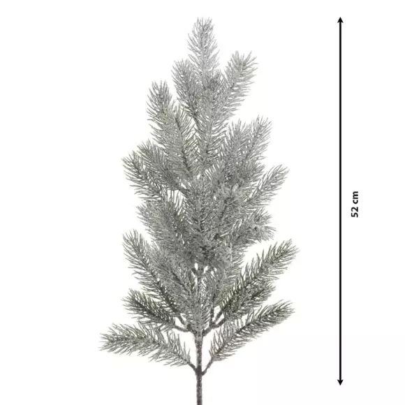 Branche enneigée Santa grand format Vert enneigé 3