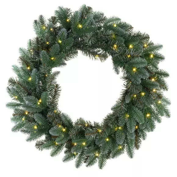 Corona de Navidad luminosa Trondheim Blanco cálido 2
