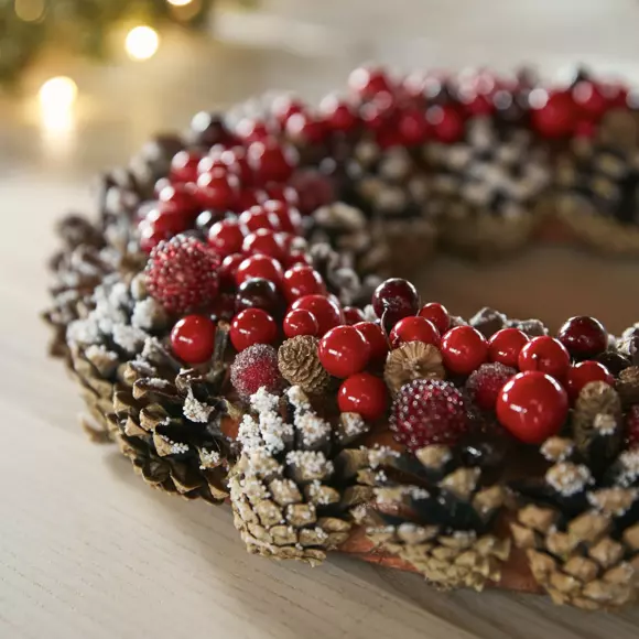 Couronne de Noël décorée Selena 3