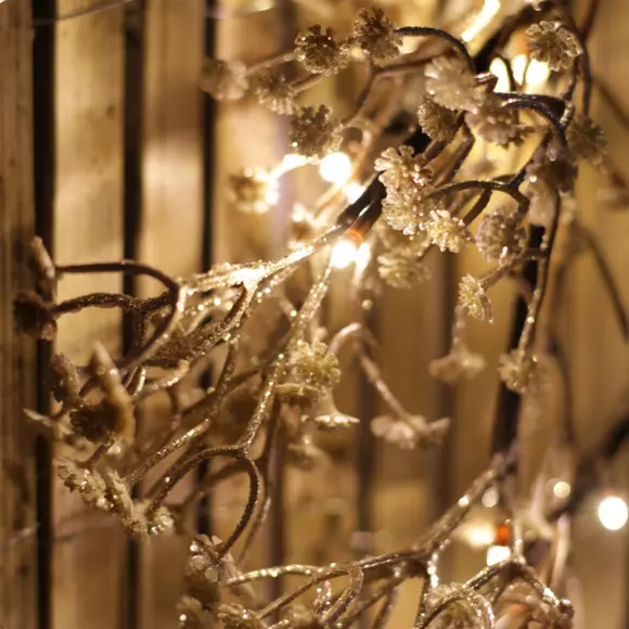Guirnalda de ramas artificiales con luces Gypsophile  Blanco cálido 3