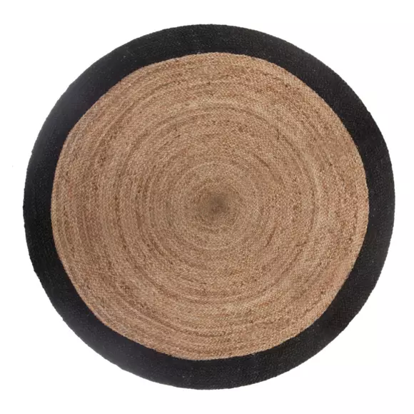 Tappeto juta (Ø120 cm) Bord Nero 3