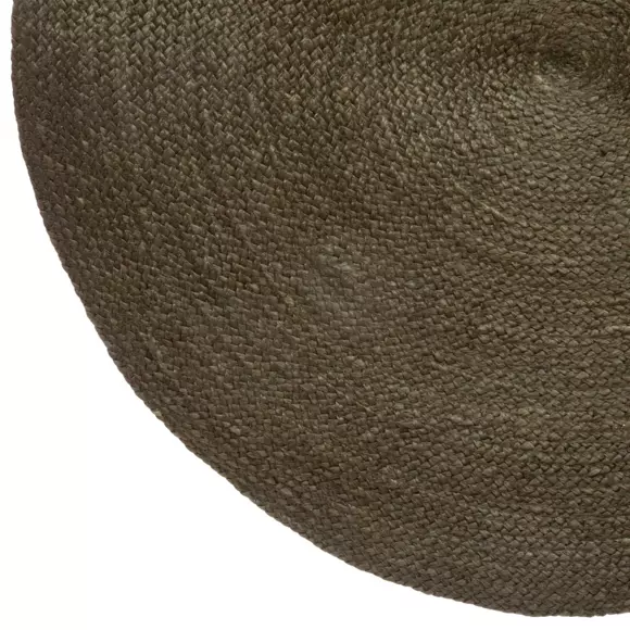 Tapis jute (D115 cm) Lour Vert kaki 3