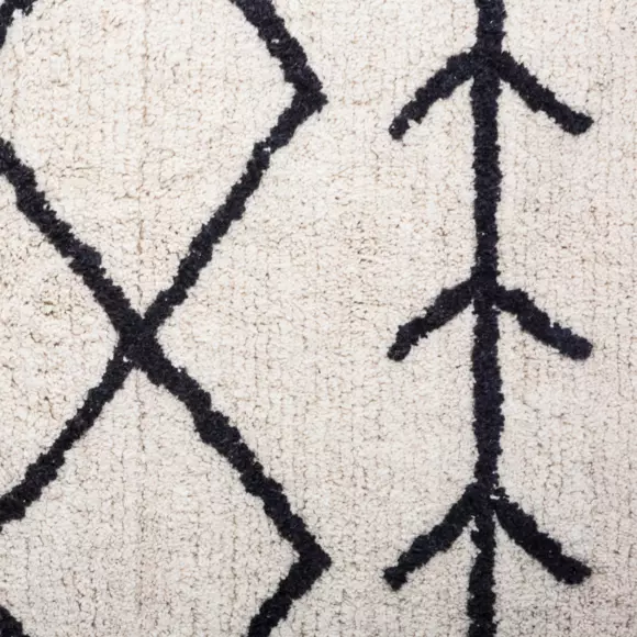 Alfombra algodón (170 cm) Delhi Negro 2