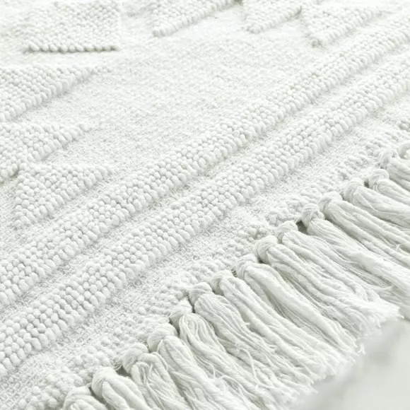 Tapis coton (90 cm) Cilaos Blanc 3