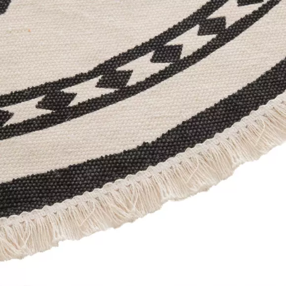 Alfombra algodón (D90 cm) Nomado Beige 3