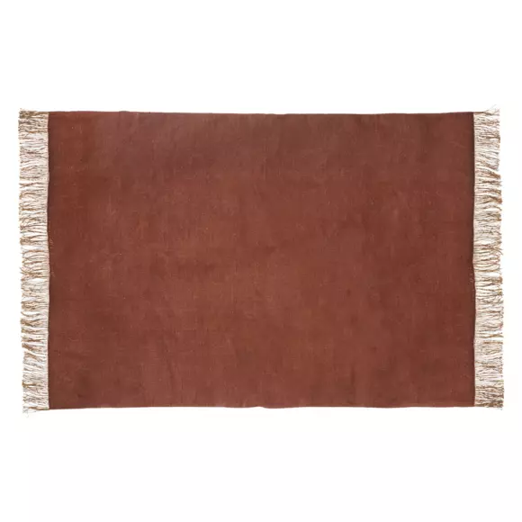 Alfombra en algodón y yute (170 cm) Bota Terracota 2