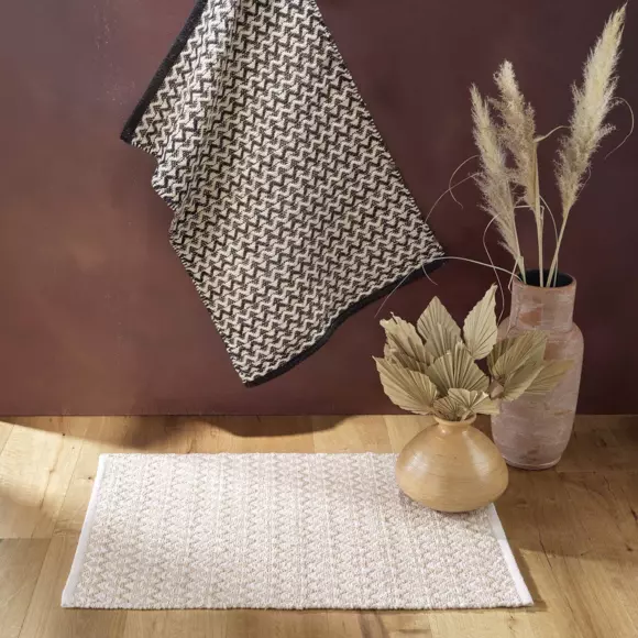 Vloerkleed (90 cm) Chasca Zwart 