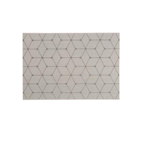 Teppich (170 cm) Hexagon Weiß
