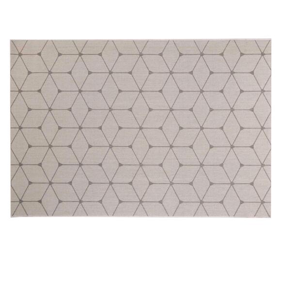 Vloerkleed (230 cm) Hexagon Wit