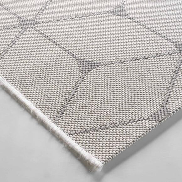 Teppich (230 cm) Hexagon Weiß