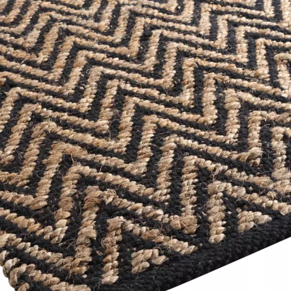 Tapis (170 cm) Zigzag Noir 3
