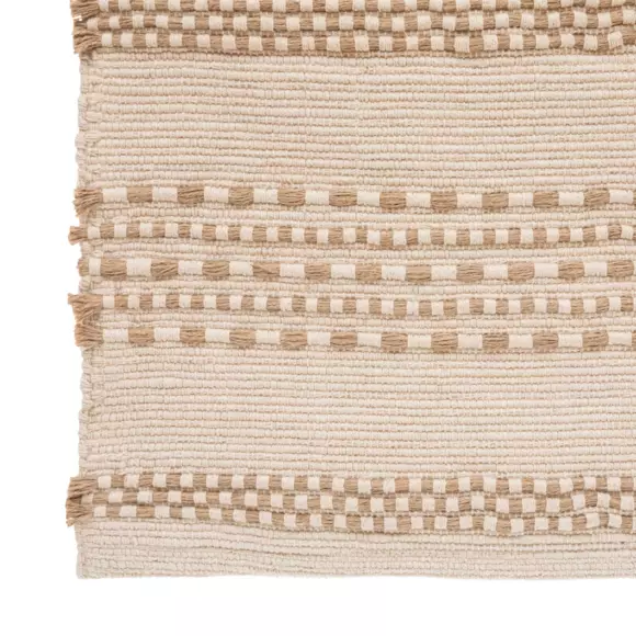 Tapis coton et jute (140 cm) Bota Ivoire 2