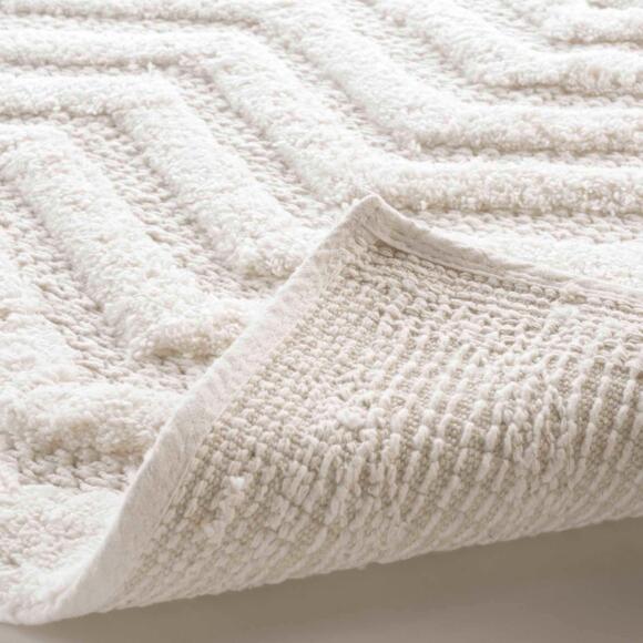 Tappeto da bagno in cotonee (80 cm) Angelis Bianco