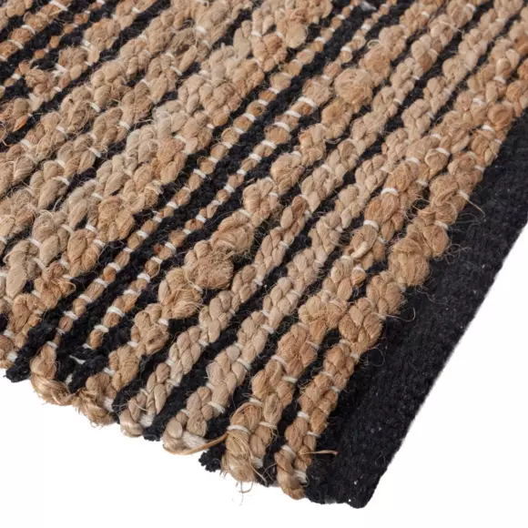 Tapis jute (140 cm) Chenil Noir 4