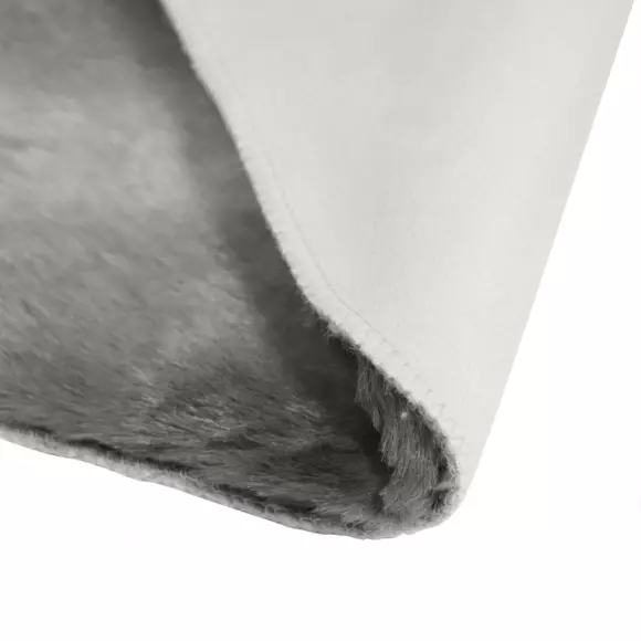 Alfombra piel sintética (90 cm) Grizzli Gris 2