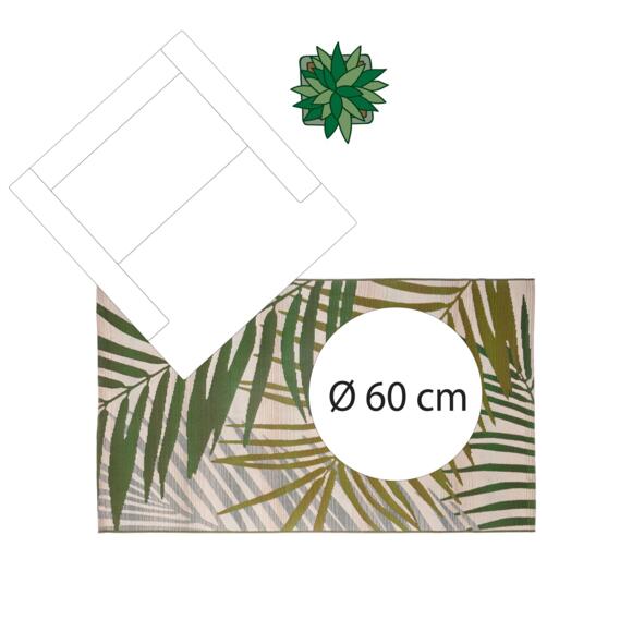 Tappeto (150 cm) Tropic Verde 7