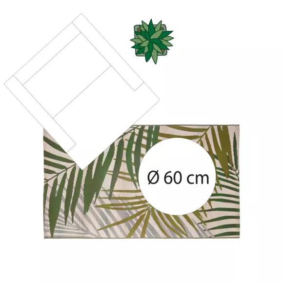 Alfombra  (150 cm) Tropic Verde 7