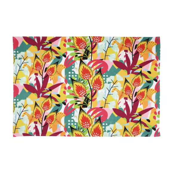 Tapis coton (90 cm) Popart Jaune moutarde 2