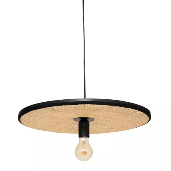 Lámpara de techo en ratán  Olme Beige 2