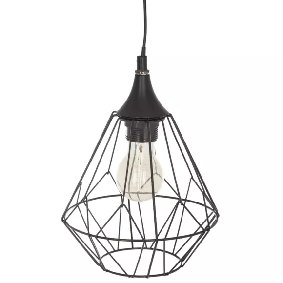 Hanglamp Diamant (24 cm) Zwart 2