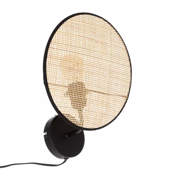 Aplique de pared en ratán  Olme Beige 2