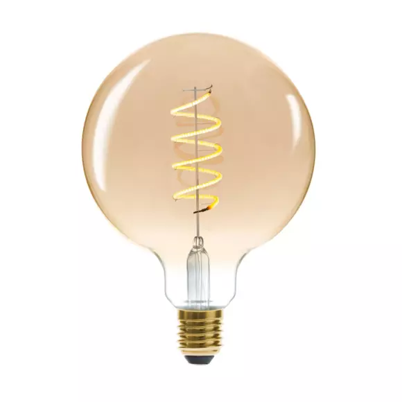 Ampoule lumineuse Glode torsadé Ambre 3