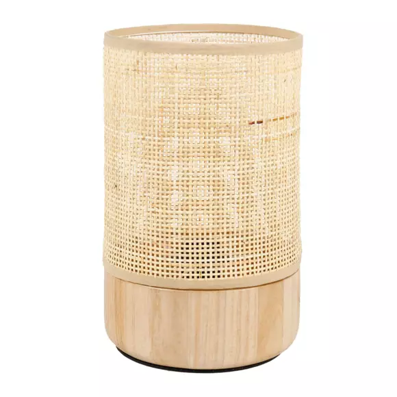 Lampe à poser Rotin petit modèle Alix Beige naturel 2