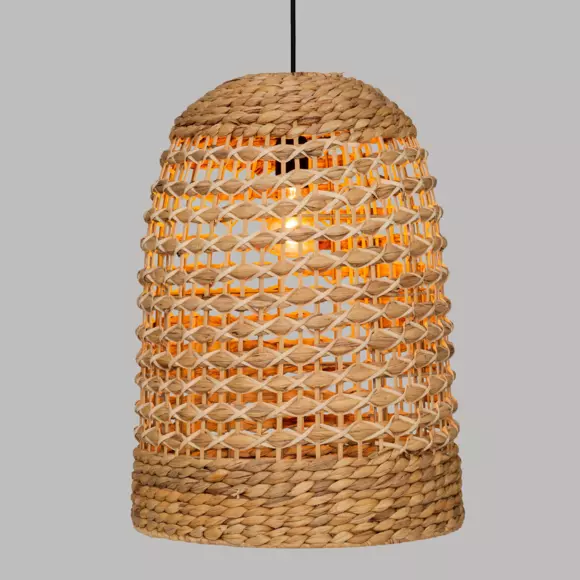 Suspension rotin Sand Beige