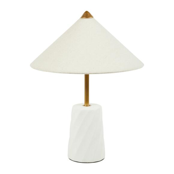 Lámpara de mesa cerámica Meringa Blanco