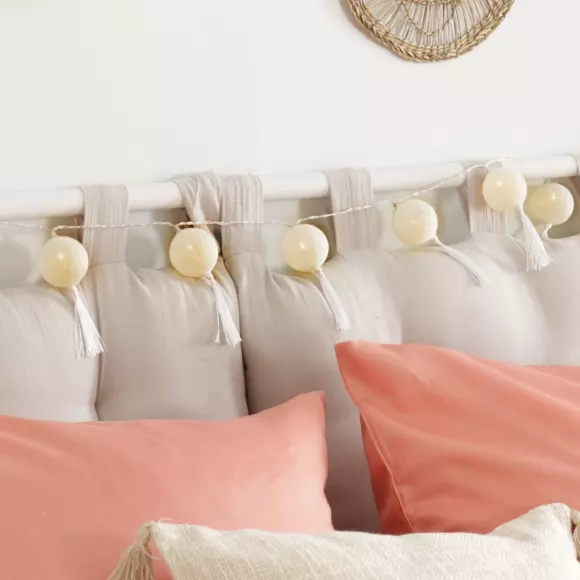 Guirlande Pompons Blanc 2