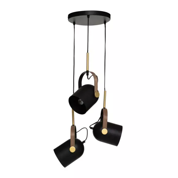 Lot de 3 suspensions Bil Noires 3