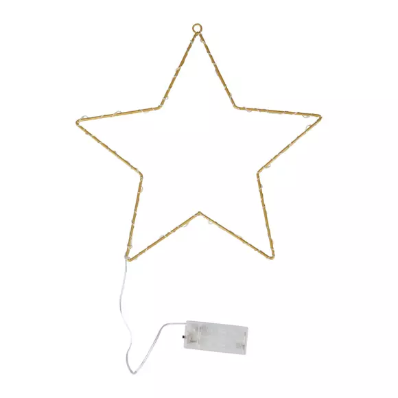Etoile lumineuse 30 LED Blanc chaud 3
