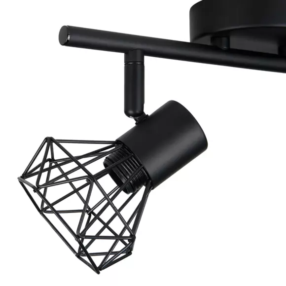 Rampa de focos 2 tonos Negro Diamante 2