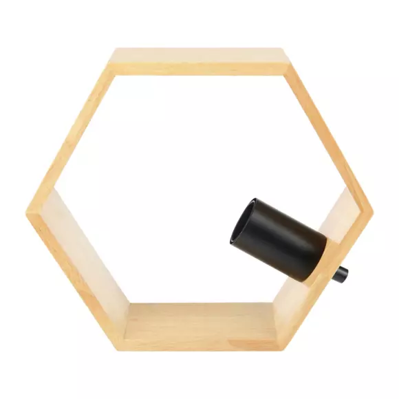 Lampe à poser Hexa Bois Naturel 3