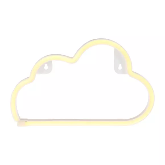 Enseigne lumineuse néon Nuage Blanc à piles 2