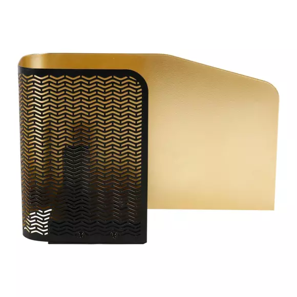 Tafellamp van metaal (L25 x H16 cm) Aladin Goud en Zwart