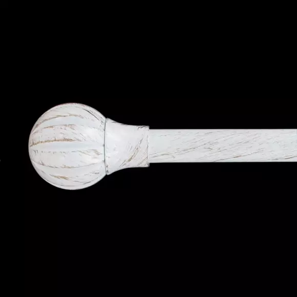 Kit de barra extensible (L210 - L380 cm / D19 mm) Touch of Zen blanco y Oro 2