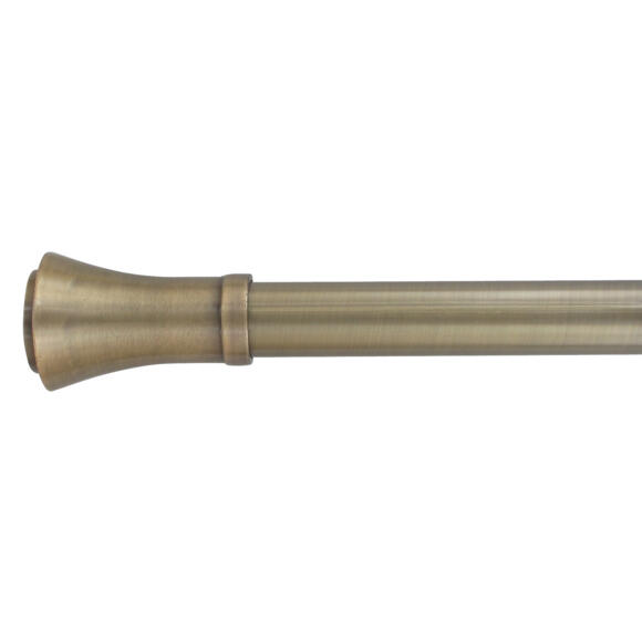 Set ausziehbare Gardinenstange (L120 - L210 cm / D28 mm) Richelieu Bronze