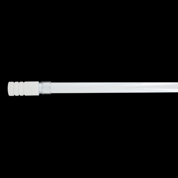 Kit de barra extensible (135 a 225 cm) Cilíndro estriado Blanco 2