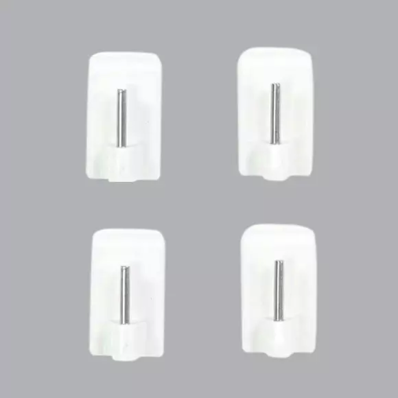Lote de 4 soportes adhsivos especial PVC Blanco 3