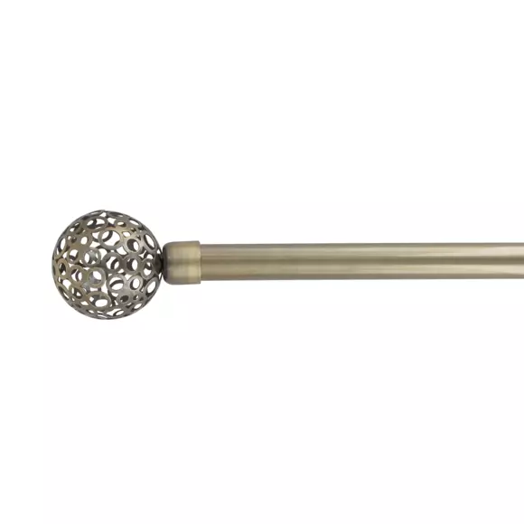 Kit de barra extensible (L120 - L210 cm / D19 mm) Bola perforada Bronce 2