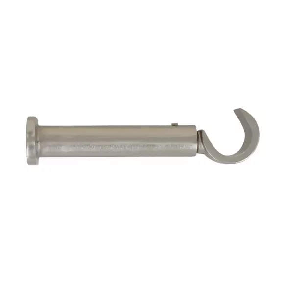 Lot de 2 supports tringles (L90 / D20 mm) Jim gouttière Argent mat 127