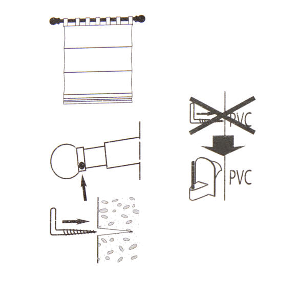 Kit de 2 barras extensibles redondas (80 a 110 cm) Blanco 127