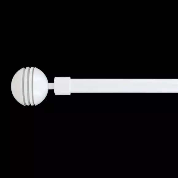 Kit de barra extensible (L120 - L210 cm / D19 mm) Zenitude Blanco laqueado 2