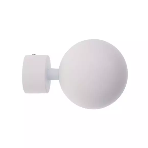 Set di 2 terminali per tenda (D28 mm) Gaia Bianco opaco 3