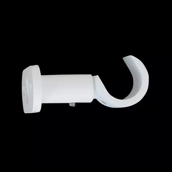 Lot de 2 supports tringles (L50 / D20 mm) Jim gouttière Blanc mat 127
