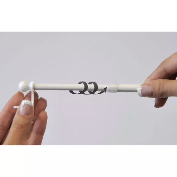 Tringle extensible Fix'vit (30 à 50 cm) Argent 7