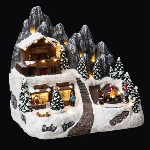 Villaggio di Natale luminoso Rifugio in altitudine 2