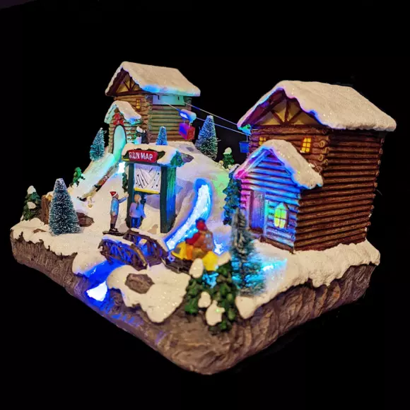 Verlicht kerstdorp Wintersport 2