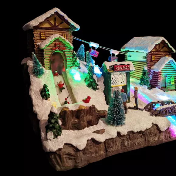 Village de Noël lumineux Station de sports d'hiver 3